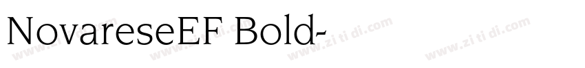 NovareseEF Bold字体转换
